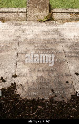 Außenansicht von St. Crewenna (KIRCHE VON SAINT CREWEN), Crowan, Cornwall Stockfoto