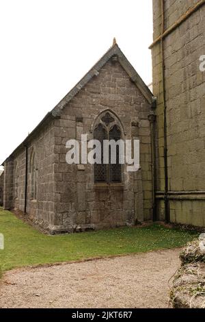 Außenansicht von St. Crewenna (KIRCHE VON SAINT CREWEN), Crowan, Cornwall Stockfoto