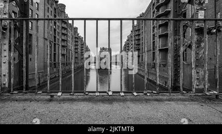 Das Wasserschloss im Lagerviertel in Hamburg, Deutschland Stockfoto