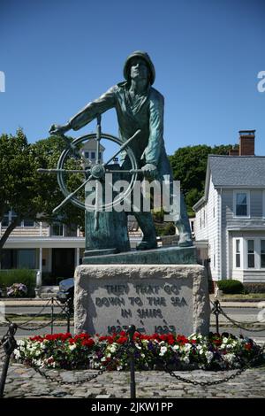 Das Gloucester Fisherman's Memorial in Gloucester, Massachusetts, USA Stockfoto