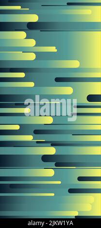 Ein vertikaler abstrakter Hintergrund mit Glitch-Effekt in Blau und Gelb Stockfoto