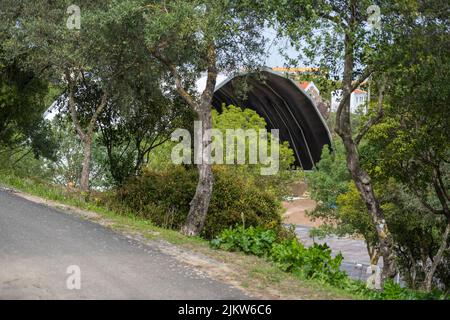 Bela Vista Park Vorbereitungen für das Rock in Rio Musikfestival in Lissabon, Portugal Stockfoto