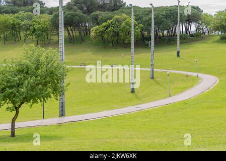 Die Landschaft des Bela Vista Parks in Lissabon Stockfoto