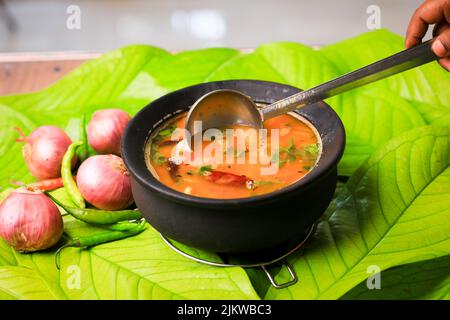 andhra berühmte Rasam sambaar Gericht Stockfoto