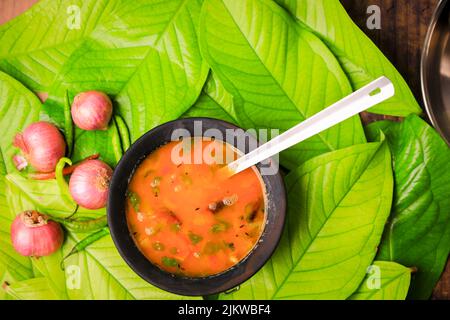 andhra berühmte Rasam sambaar Gericht Stockfoto