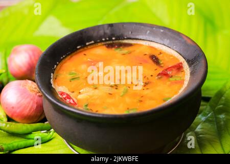 andhra berühmte Rasam sambaar Gericht Stockfoto