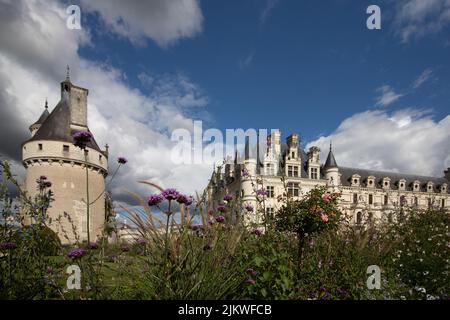 Eine schöne Aufnahme des Chateau de Chenonceau in Frankreich Stockfoto