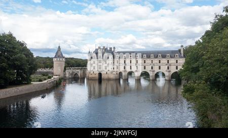 Eine schöne Aufnahme des Chateau de Chenonceau in Frankreich Stockfoto