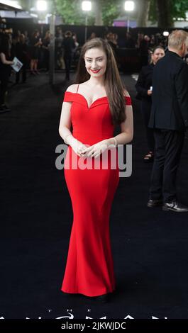 Amber Doig-Thorne kommt zur Weltpremiere des Sandman BFI Southbank in London. Bilddatum: Mittwoch, 3. August 2022. Stockfoto