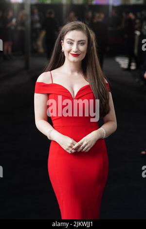 Amber Doig-Thorne kommt zur Weltpremiere des Sandman BFI Southbank in London. Bilddatum: Mittwoch, 3. August 2022. Stockfoto