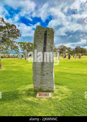 The Standing Stones on Martins Lookout in Glen Innes, Australien Stockfoto