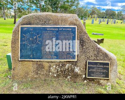 The Standing Stones on Martins Lookout in Glen Innes, Australien Stockfoto