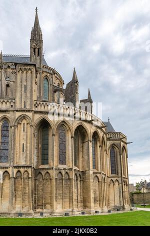 Bayeux, Normandie, die Kathedrale im historischen Zentrum Stockfoto