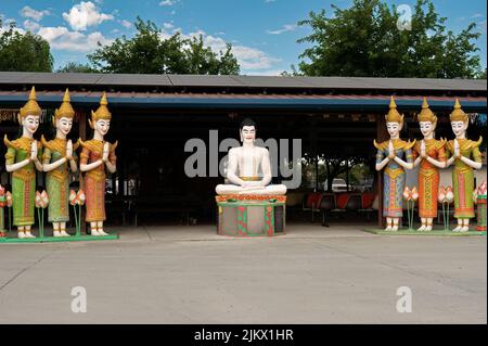 Stockton, Kambodschanischer Buddhistischer Tempel, Kalifornien Stockfoto