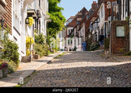 Rye East Sussex - Mermaid Street Stockfoto
