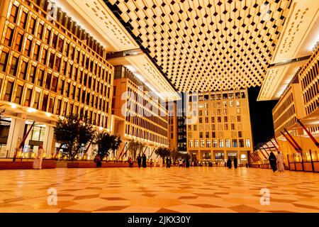 Architektur von Msheireb Downtown Doha, dem neuen Zentrum von Doha Stockfoto