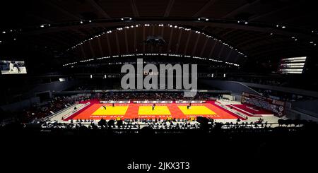 Eine wunderschöne Aufnahme des Judo-Stadions in Tokio, Japan Stockfoto