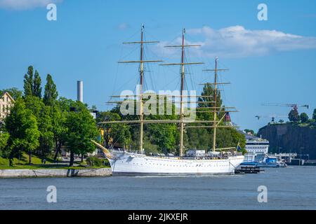 AF Chapman Schiff in Stockholm Stockfoto