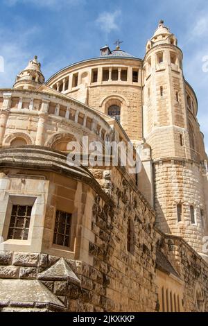 Benediktinerabtei der Jungfrau Maria auf dem Berg Zion, in der Nähe des Zionstors vor den Mauern der Altstadt von Jerusalem Stockfoto