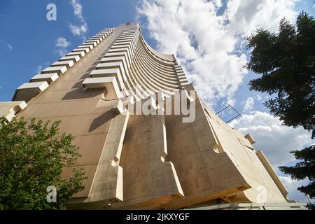 Bukarest, Rumänien - 02. August 2022: Das neu umbenannte Grand Hotel Bucharest, ehemaliges InterContinental, eines der schönsten Gebäude Rumäniens Stockfoto