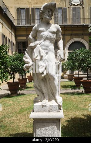 Der Garten im Palazzo Riccardi Medici Florenz Italien Stockfoto