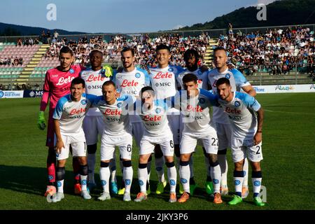 3.. August 2022; Patin-Stadion, Castel Di Sangro, Italien; Freundlicher Fußball, SSC Napoli gegen FC Girona: Team Napoli Stockfoto