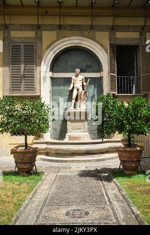 Der Garten im Palazzo Riccardi Medici Florenz Italien Stockfoto