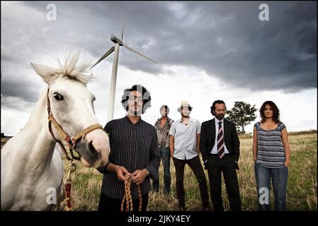 MAX GAZZÈ, ALESSANDRO GASSMAN, PAOLO BRIGUGLIA, ROCCO PAPALEO, Giovanna Mezzogiorno, Basilikata von Küste zu Küste, 2010 Stockfoto