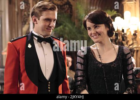 DAN STEVENS, MICHELLE DOCKERY, Downton Abbey, 2010 Stockfoto