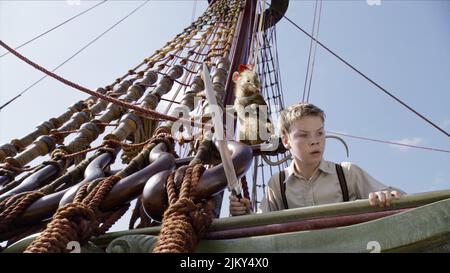 REEPICHEEP, WILL POULTER, DIE CHRONIKEN VON NARNIA: DIE REISE DER MORGENRÖTE, 2010 Stockfoto