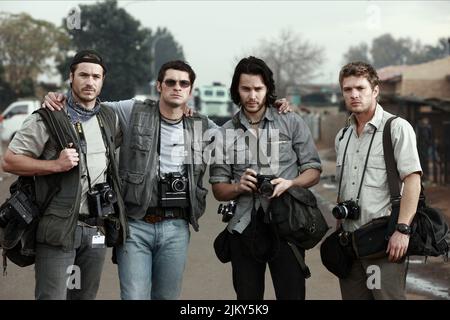 FRANK RAUTENBACH, NEELS VAN JAARSVELD, Taylor Kitsch, Ryan Phillippe, der BANG BANG CLUB, 2010 Stockfoto