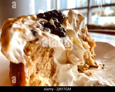 Die Blase Milch Tee Kuchen Stockfoto