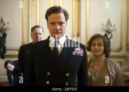 GEOFFREY RUSH, Colin Firth, Helena Bonham Carter, die KING'S SPEECH, 2010 Stockfoto