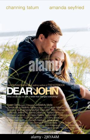 CHANNING TATUM, Amanda Seyfried, Plakat, lieber John, 2010 Stockfoto