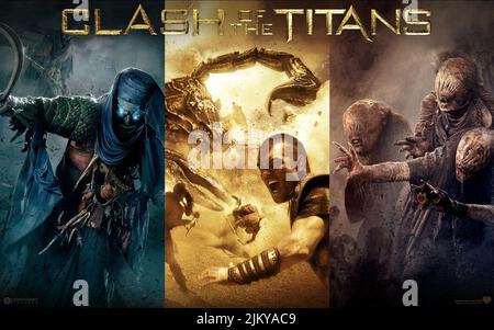 IAN WHYTE, SAM WORTHINGTON, Plakat, KAMPF DER TITANEN, 2010 Stockfoto