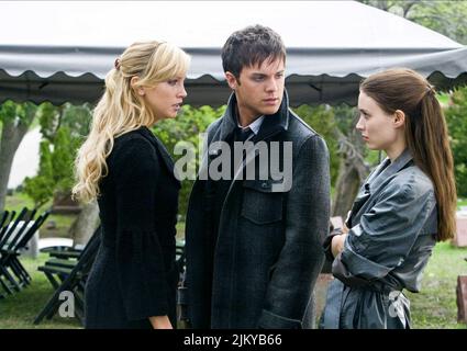 KATIE CASSIDY, Thomas Dekker, ROONEY MARA, ein Alptraum auf Ulme-Straße, 2010 Stockfoto