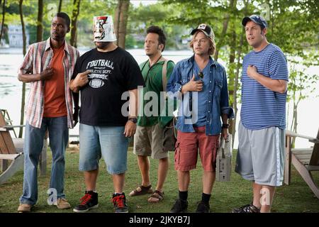 ROCK, JAMES, SCHNEIDER, SPADE, SANDLER, GROWN UPS, 2010 Stockfoto