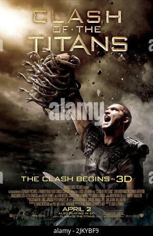 SAM WORTHINGTON, Plakat, KAMPF DER TITANEN, 2010 Stockfoto