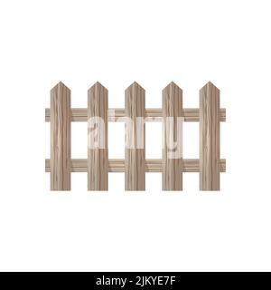 Symbol für einen Holzzaun. Vektorgrafik. Stock Vektor