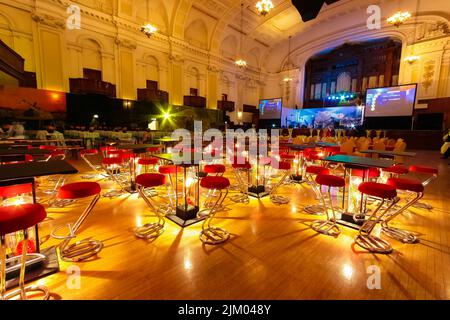 Inneneinrichtung und Einrichtung einer Cocktailparty in Johannesburg, Südafrika Stockfoto