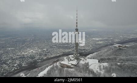 Fernsehturm des Vitosha-Berges Stockfoto