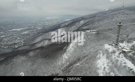 Fernsehturm des Vitosha-Berges Stockfoto