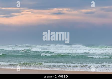 Biscarosse in den Landes, schöner Strand im Winter Stockfoto