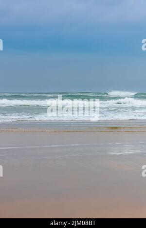 Biscarosse in den Landes, schöner Strand im Winter Stockfoto