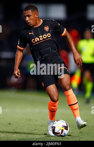 Castellon, Spanien. 03. August 2022. Freundschaftsspiel vor der Saison Castellon gegen Valencia im New Castalia Municipal Stadium, Castellon, August 03, 2022 Partido amistoso de pretemporada Castellon gegen Valencia en el Estadio Municipal Nuevo Castalia, Castellon 03 de agosto de 2022 900/Cordon Kredit der Presse: CORDON PRESS/Alamy Live News Stockfoto