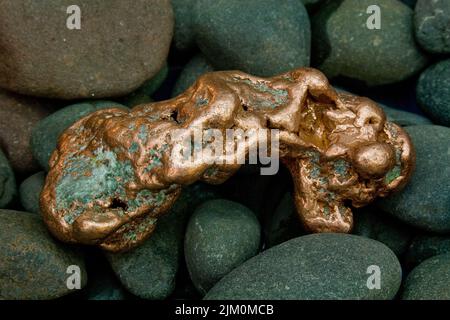 8 Unze Michigan Copper Nugget - USA Stockfoto