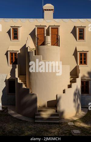 Chalet entworfen von Gaudí im Catllaràs Gebirge (Berguedà, Barcelona, Katalonien, Spanien) ESP: Chalet diseñado por Gaudí en la Pobla de Lillet Stockfoto