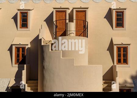 Chalet entworfen von Gaudí im Catllaràs Gebirge (Berguedà, Barcelona, Katalonien, Spanien) ESP: Chalet diseñado por Gaudí en la Pobla de Lillet Stockfoto