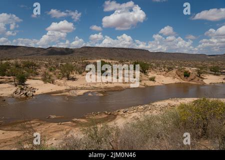 Tsavo River, Tsavo East National Park, Kenia, Afrika Stockfoto