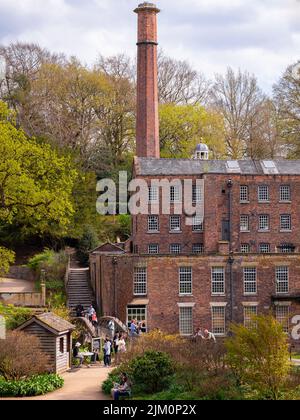 Quarry Bank Baumwollfabrik in der nordwestlichen Grafschaft von Héschhire Stockfoto